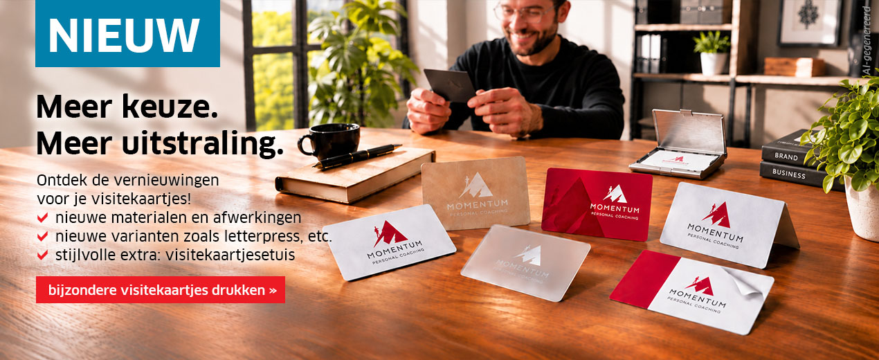 [NIEUW] Je visitekaartje verdient een upgrade. Probeer het zelf!